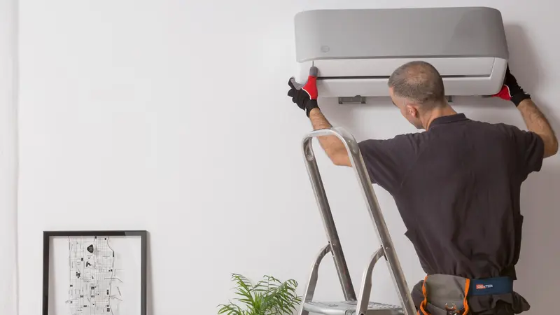 Instalación silenciosa de aire acondicionado