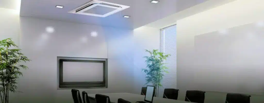 Instalación industrial de sistema de aire acondionado de cassette